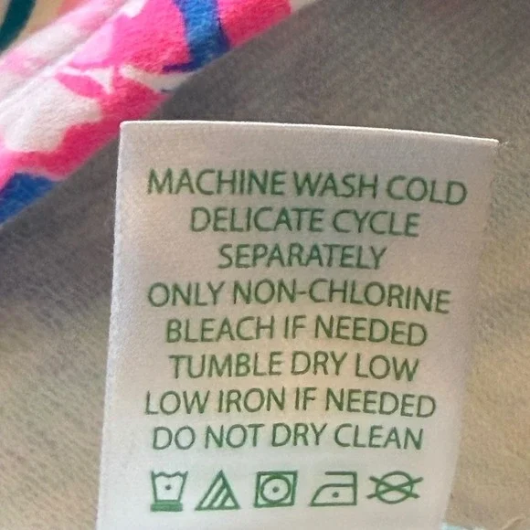 Lilly Pulitzer XS Blue Coral Print Full Zip Jacket Athleisure UPF 50 - Picture 6 of 11